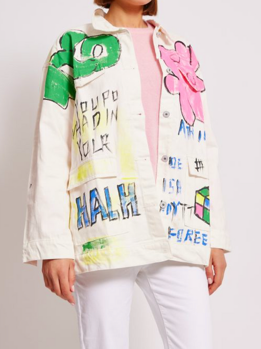 Graffiti Denim Coat